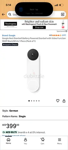 Google Nest Battery Doorbell  2k