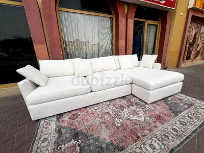 Crategarrel L Shape Sofa Beige Excellent Condition