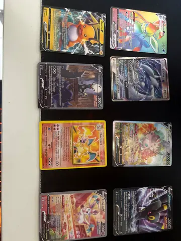 Lot of 9 Pokémon Collectible Cards (V/EX and Holo) - Mixed Condition NEGOTIABLE