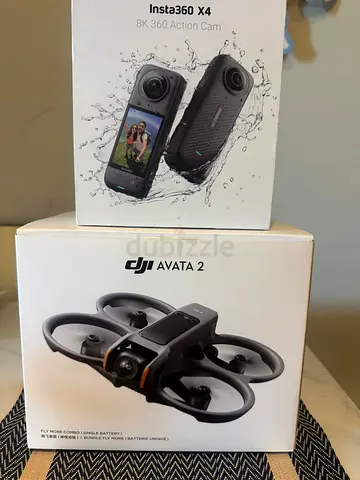Insta360 X4 8K 360 Camera + DJI Avata 2 Drone (Boxes Included)