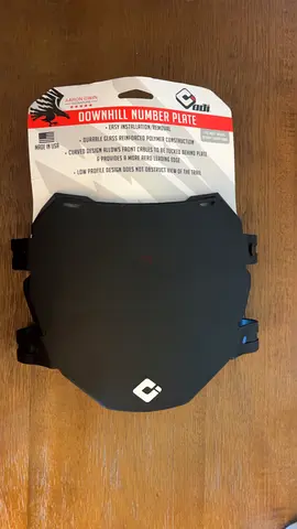 Downhill Number Plate / Removable Bike Plate - New in Packaging