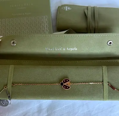 Van Cleef  Arpels Lucky Spring bracelet, open wings ladybug original packaging with tag rosegold