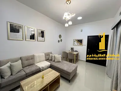 شقة فخمة غرفة وصالة  مفروشة فرش جديد للايجار الشهرى بعجمان - الجرف2 - بجوار مدرسة الاقصى