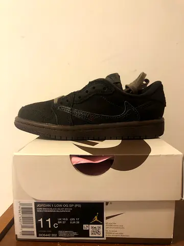 Nike Jordan 1 Travis “Velvet Brown” (PS) 11C(28 Eu)