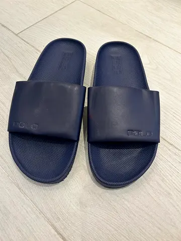 Blue Polo Ralph Lauren Cayson Slide Sandals - Brand New, Never opened, from USA, Large Size