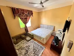 The studio features a practical and comfortable layout with a separate kitchen that provides better