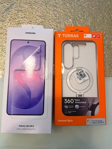Samsung S26 ultra Torras Q3 spin case and Anti reflective screen protector