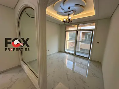 2BHK with majlis Muwaihat 3 near schools ADNOC gym pool balcony AED 50K 4 payments security cheque