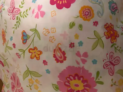 Floral Single Bed Cover / Bedsheet - Light Pink Multicolor