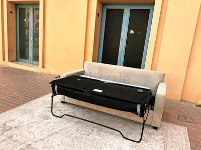 Selling in perfect condition West elm two seater sofa bed with mattress