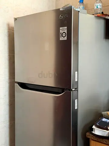 LG double-door refrigerator - good condition, inverter compressor