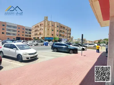 322 sqft shop for rent on Sheikh Ammar St Ajman. Glass facade, Super Lux, 55,000 AED yearly over 4 installments.
