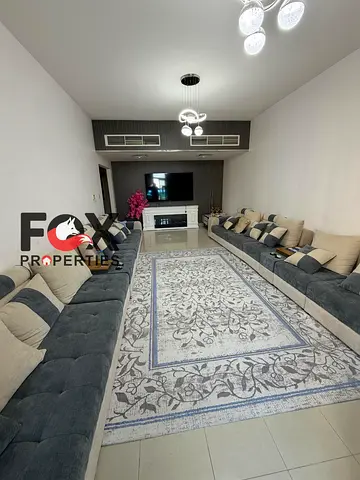 Elegant furniture & modern décor | Spacious 1,633 sq ft | Excellent investment return AED 6,500 | 2 master bedrooms | Gym, pool & parking.
