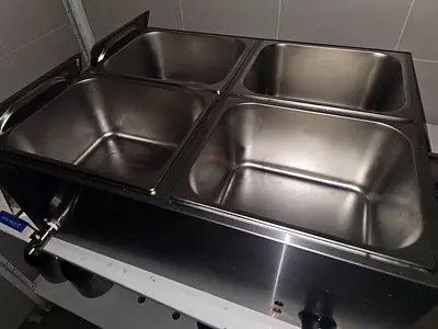 Stainless Steel 4-Compartment Bain-Marie / Food Warmer