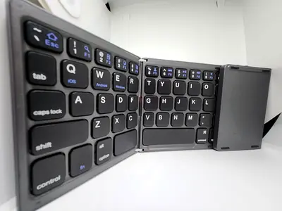 Portable Folding Bluetooth Keyboard - Compact and Slim