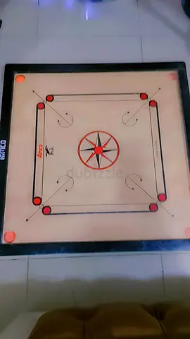Carrom Board with Striker and Coins - Good Condition