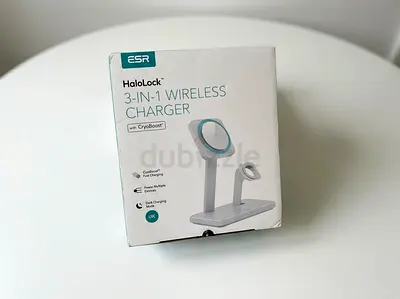 ESR HaloLock 3-in-1 Wireless Charger White
