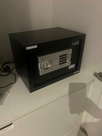 Small Black Office Safe - Good Working Condition