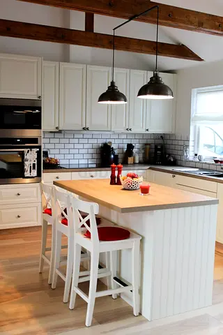 IKEA-style Kitchen Island with storage