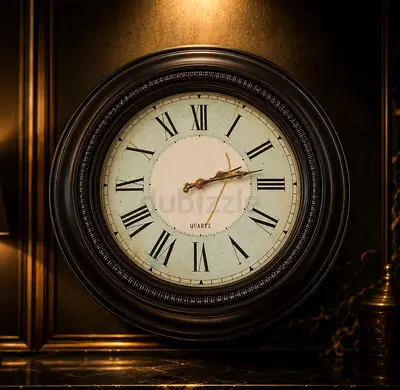 Classic Round Wall Clock with Roman Numerals