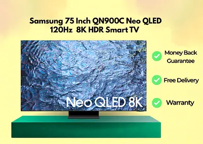 Samsung 75 Inch TV |  Neo QLED 120Hz (Upto 144Hz) 8K HDR Smart TV | 75QN900C