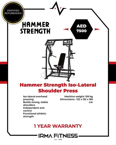 Hammer Strength Iso-Lateral
Shoulder Press