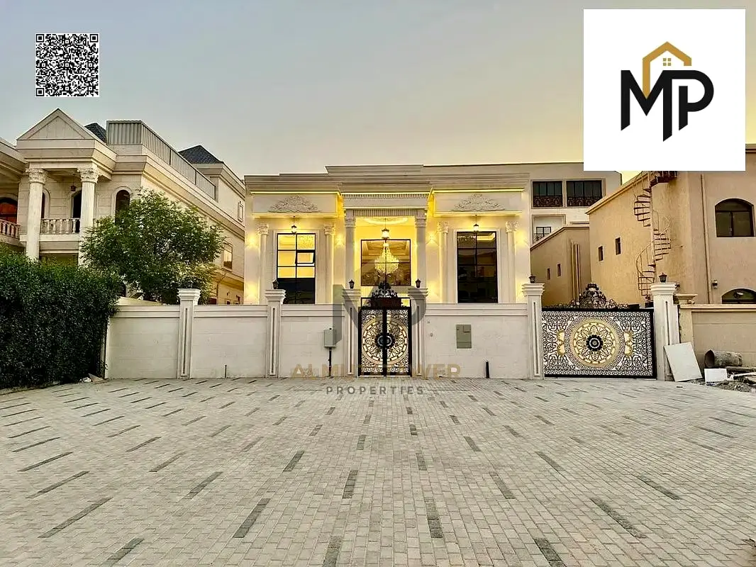 للبيع فيلا كلاسيك طابقين وروف بمساحه بناء كبيره مع مسبح ومصعد بسعر شامل مكيفات ورسوم تسجيل للمواطنين