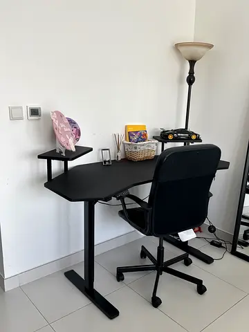 Relocating. Height adjustable work / study desk with swivel chair included- excellent condition