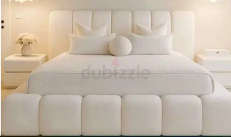 Brend New high quality fabric luxury king size 180x200 Bed with spring mattress available