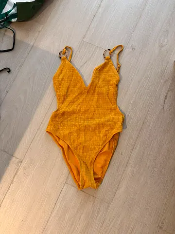 Topshop yellow swimsuit - uk size 10
