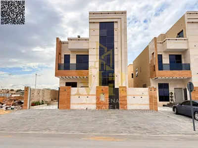 فيلا بسعر شامل رسوم التسجيل والتمليك على الشارع الرئيسي جاهزة للسكن بخصم خاص للكاش في أرقي مناطق عجمان تملك حر لجميع الجنسيات..