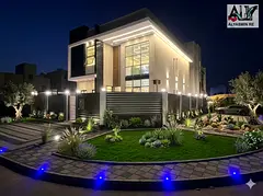 For sale in Al Helio 2 – Azha Roundabout | Modern corner villa near Azha Complex and Mohammed Bin 