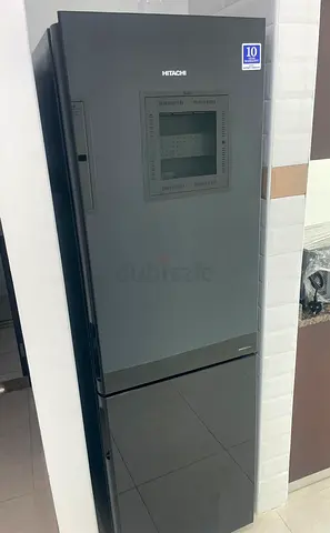Hitachi black bottom mount refrigerator for sell 💯 good working