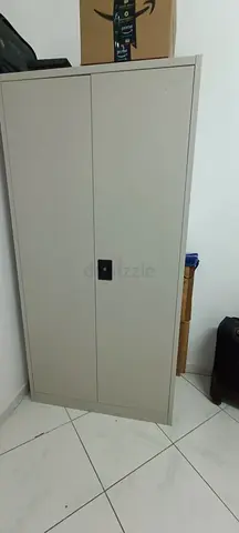 Used Metal Office Storage Cabinet - 2-Door Lockable