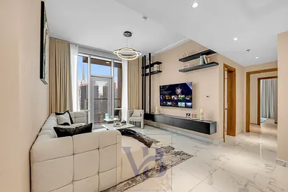 Stylish 1BR in Amna Tower | Al Habtoor City | Canal View
