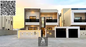 Luxury villa for rent in Al Zahia, Ajman. Modern design, central air conditioning, 5 bedrooms. Price