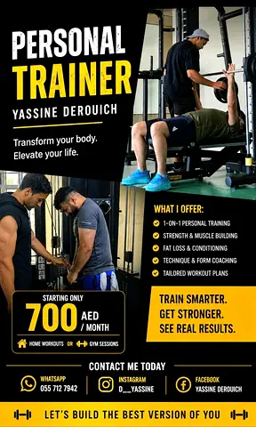 ELITE PERSONAL TRAINING 🇦🇪  | HOME,   OUTDOOR SESSIONS