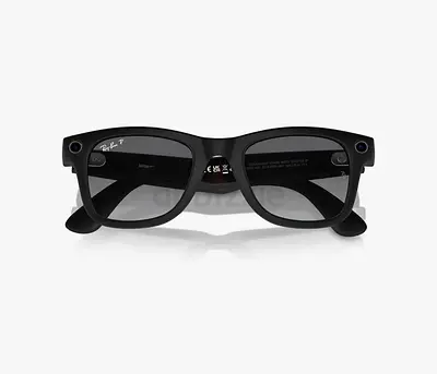 Ray-Ban Meta Gan 1 Wayfarer Polarized Sunglasses - Matte Black