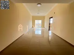 Brand new 1BR apartment for annual rent in Al Jurf, Ajman. Master room, balcony, central AC, 2 baths