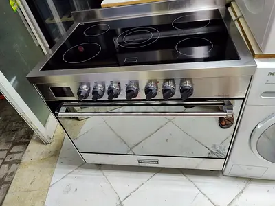 Bompani latest model electric ceramic 5 hobs stove oven fan cooking range 90x60 new model .kin