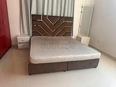 King size bed frame without mattress