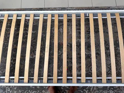 02 numbers of Kids Single metal bed frame with mattress - good condition bought from IKEA.