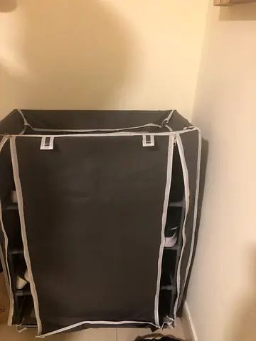Portable Fabric shoerack / shoe Organizer - Grey