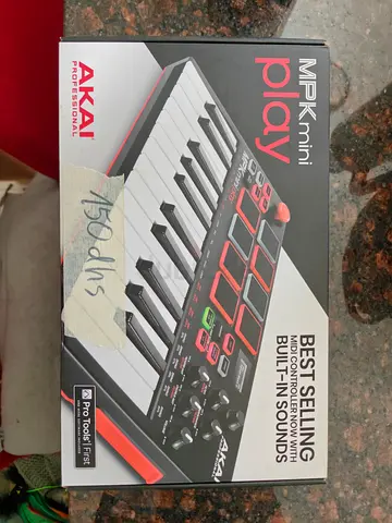 AKAI MPK Mini Play - Compact 25-Key MIDI Controller with Built-in Sounds