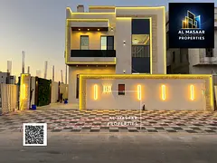 A luxurious villa for sale, combining elegance, comfort, and an ideal location in one of Ajman's