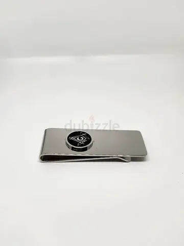 Stainless Steel Money Clip with Emblem