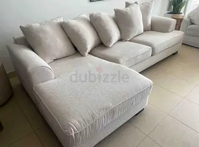 The One Kingston L Shape sofa beige Excellent Condition
