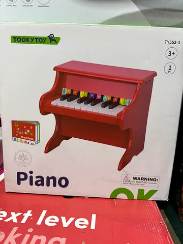 Wooden Toy Piano for Toddlers - Mini Keyboard