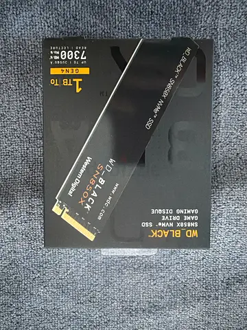 WD BLACK SN850X 1TB NVMe Gen4 SSD