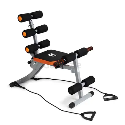 Rebblo Multi-Purpose Weight Bench with Resistance Bands Home Gym Workout Bench